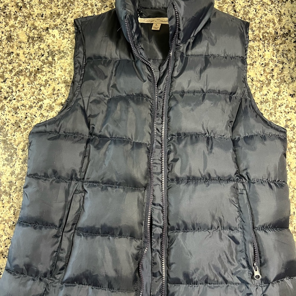 Navy Puffer Vest